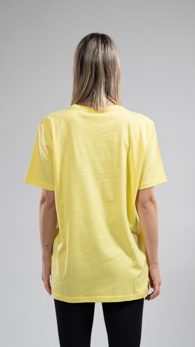 GIBBON The Call T-Shirt Unisex Organic Cotton - Yellow - GOTS - Gibbon Slacklinesslackline #gibbonslacklines