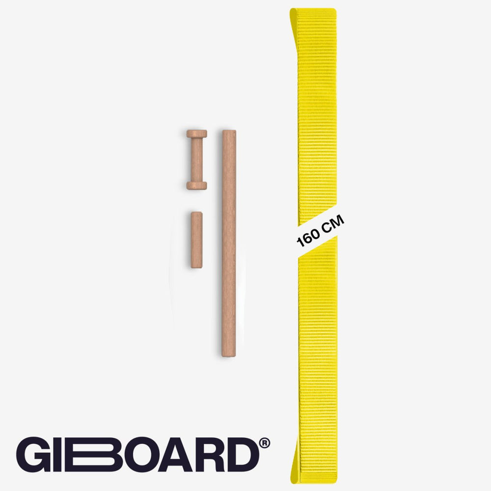 GIBOARD Set - Active Black/Yellow - Gibbon Slacklinesslackline #gibbonslacklines